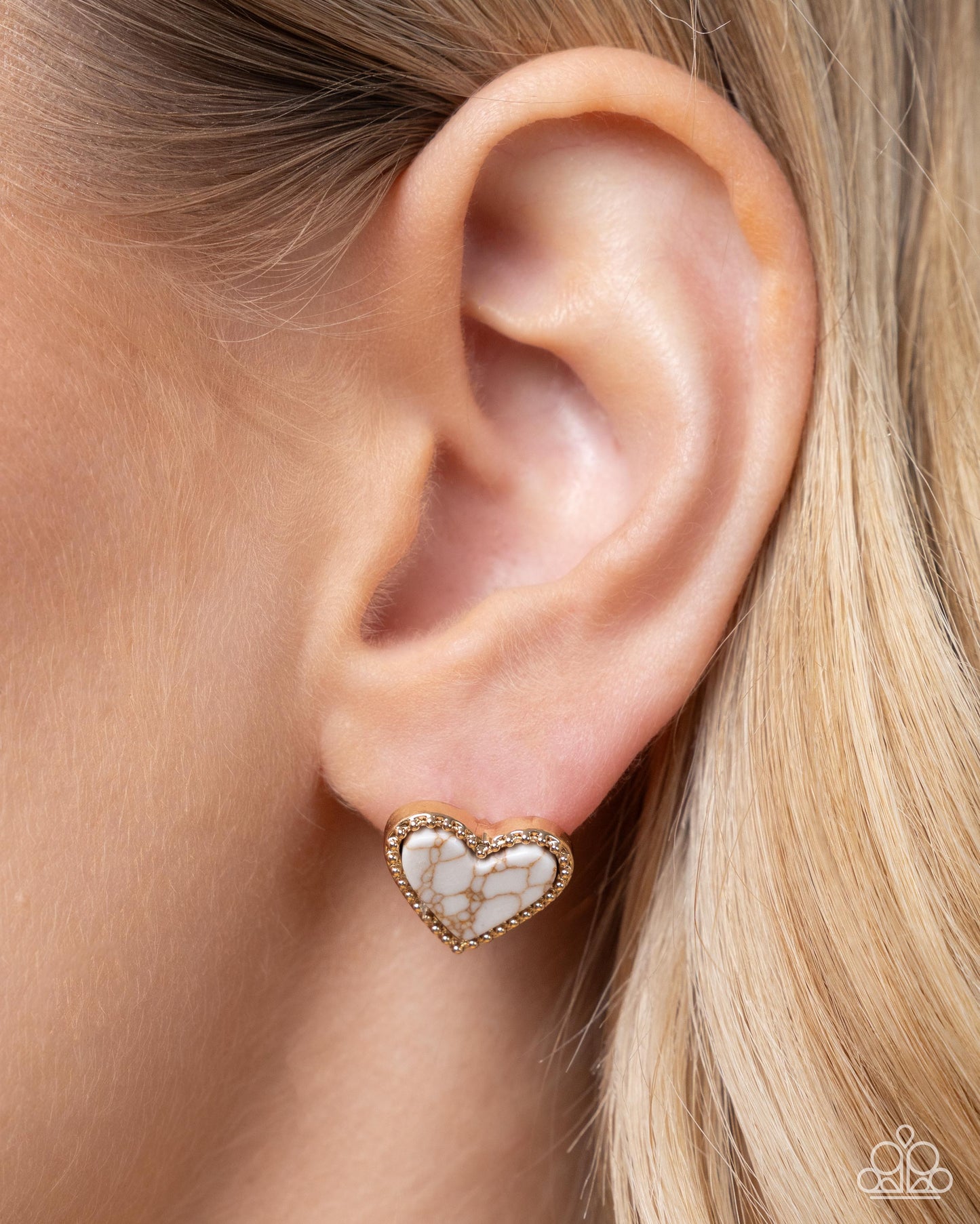 Courting Color - gold - Paparazzi earrings