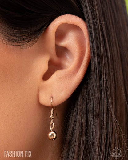 Courting Cowboy - gold - Paparazzi necklace