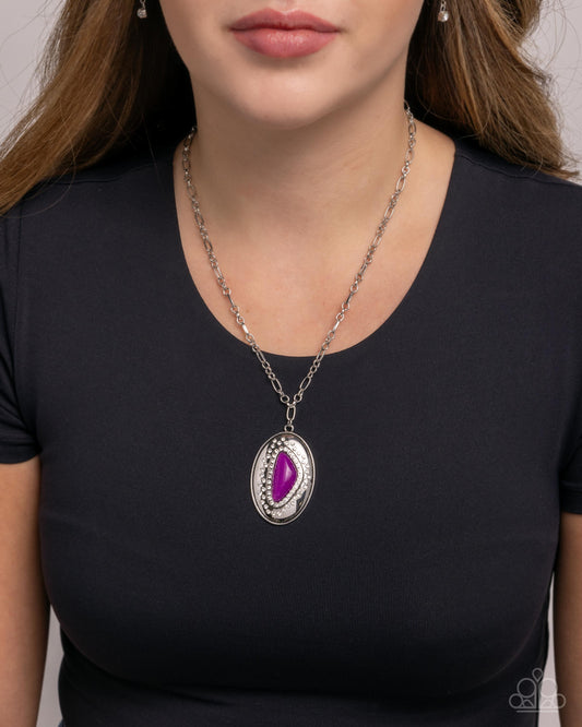 Cover Story - purple - Paparazzi necklace