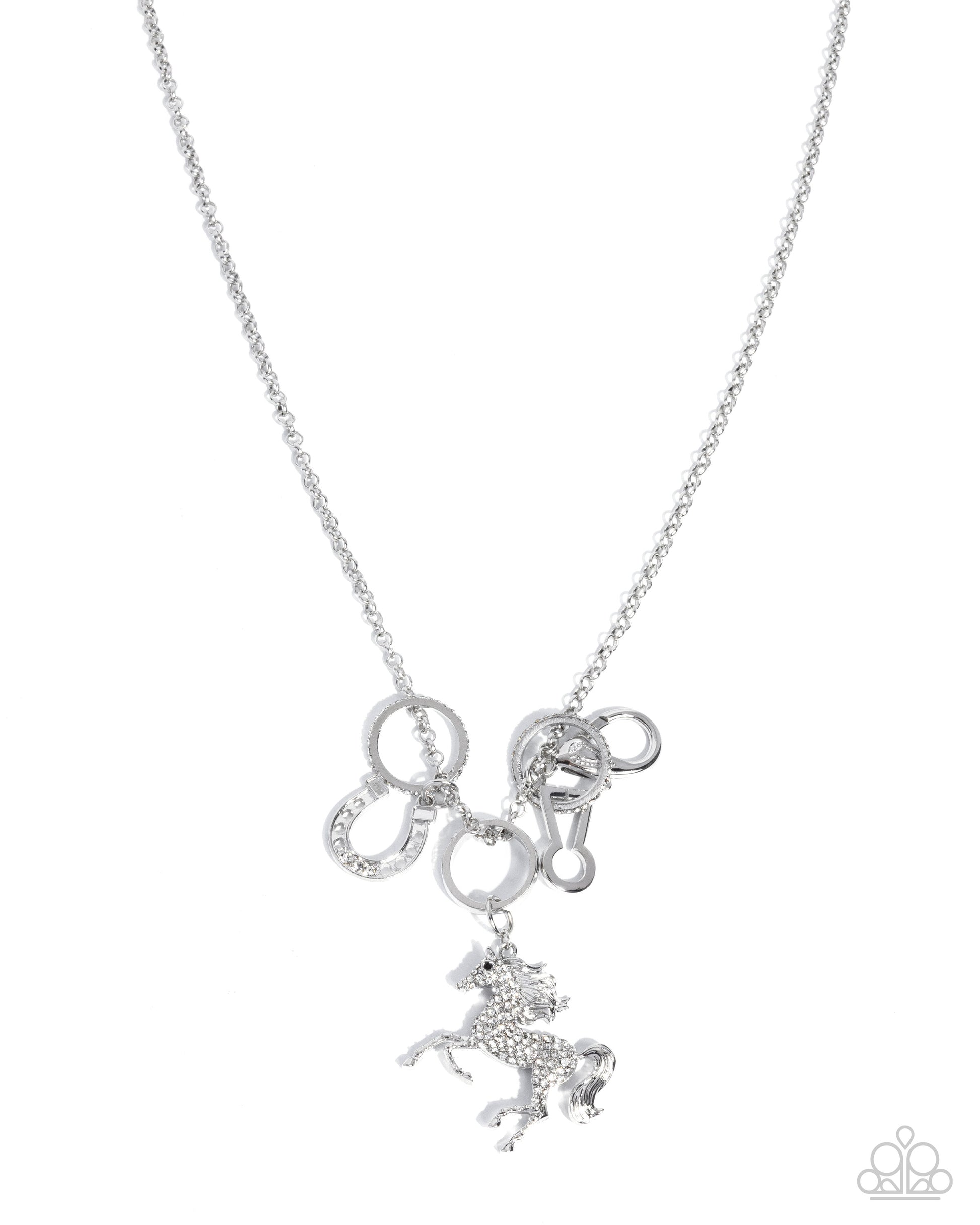 Cowboy Cadence - white - Paparazzi LANYARD necklace