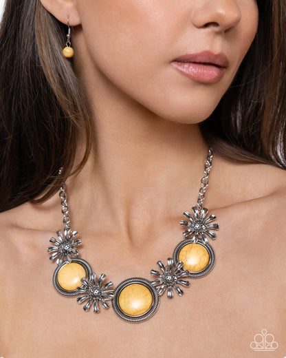 Cowboy Casanova - yellow - Paparazzi necklace