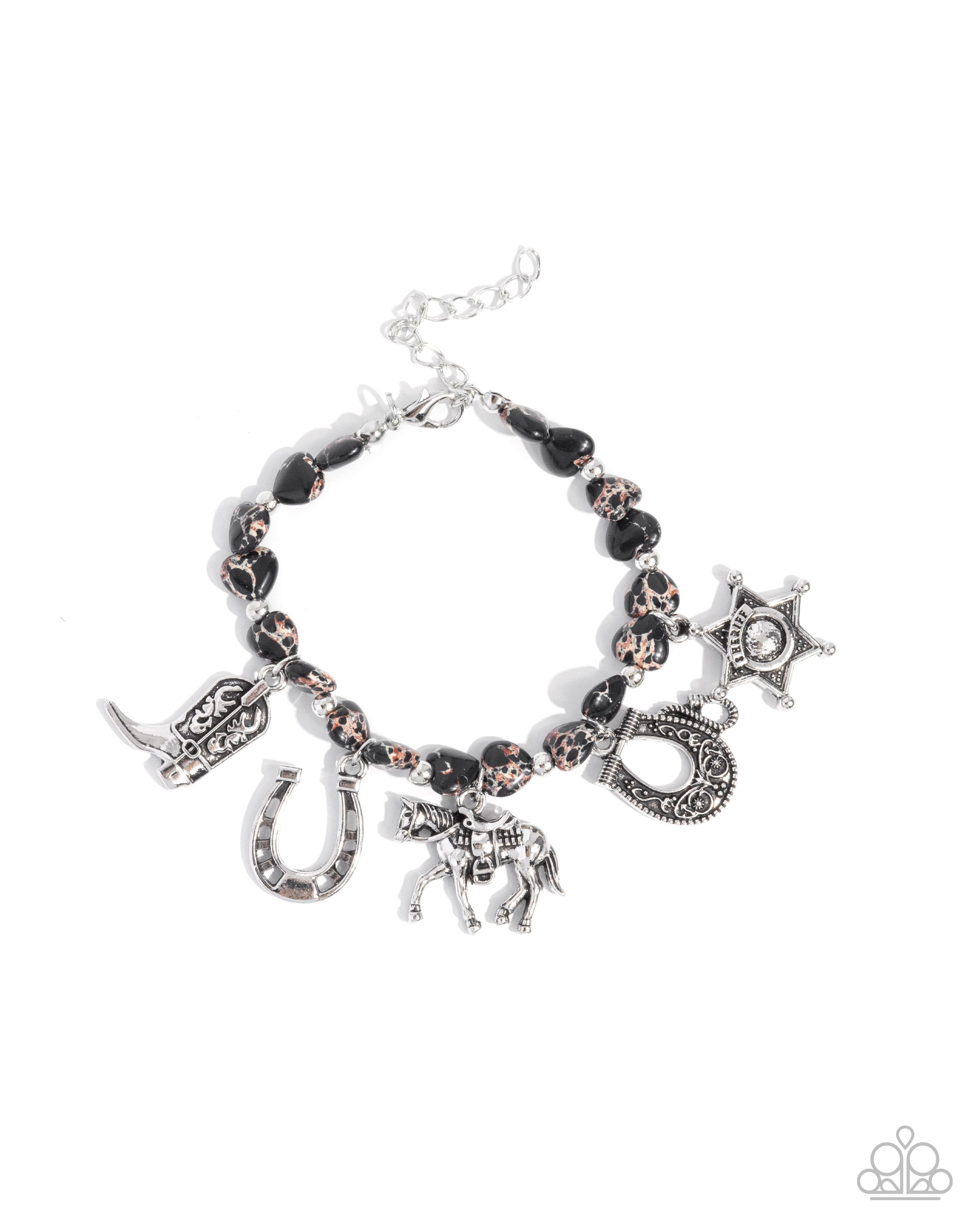 Cowboy Chorus - black - Paparazzi bracelet