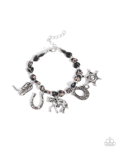 Cowboy Chorus - black - Paparazzi bracelet