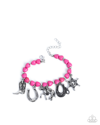 Cowboy Chorus - pink - Paparazzi bracelet
