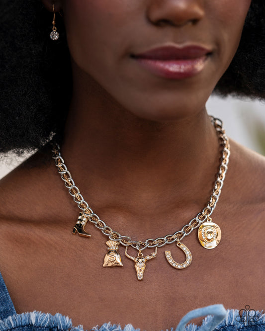 Cowboy Collection - gold - Paparazzi necklace
