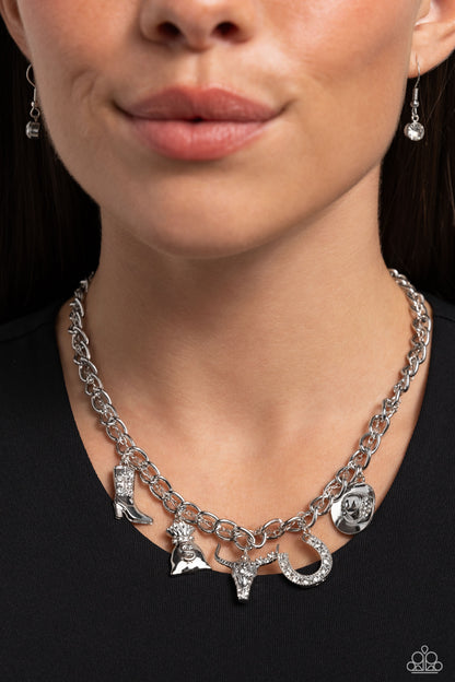 Cowboy Collection - white - Paparazzi necklace