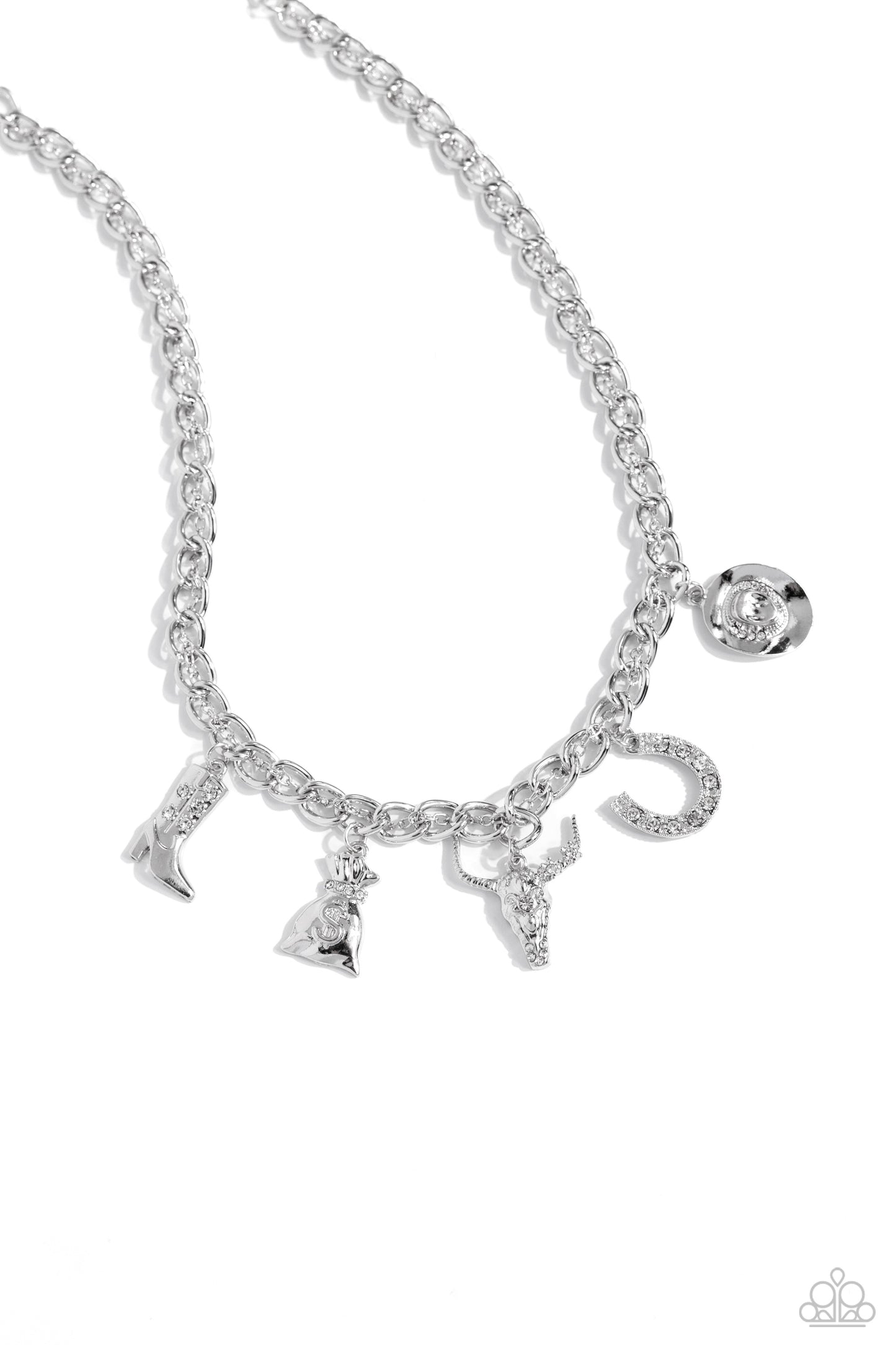 Cowboy Collection - white - Paparazzi necklace