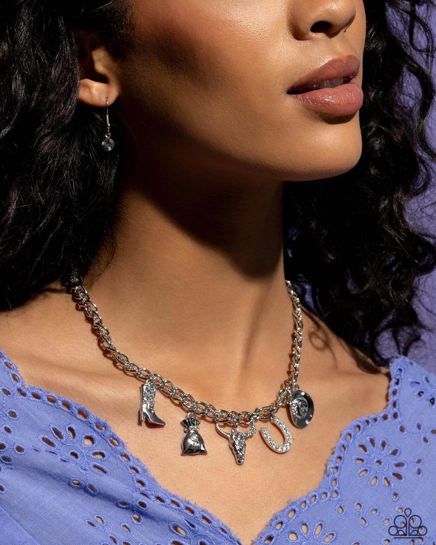 Cowboy Collection - white - Paparazzi necklace