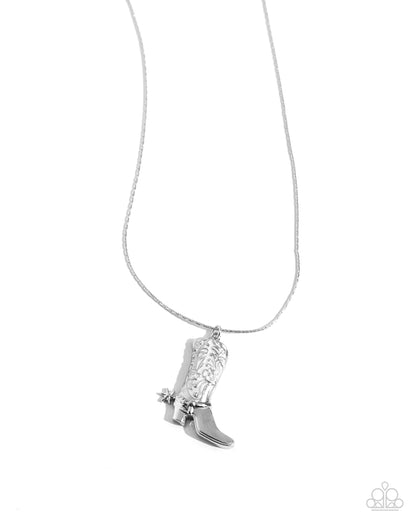 Cowboy Confidence - white - Paparazzi necklace