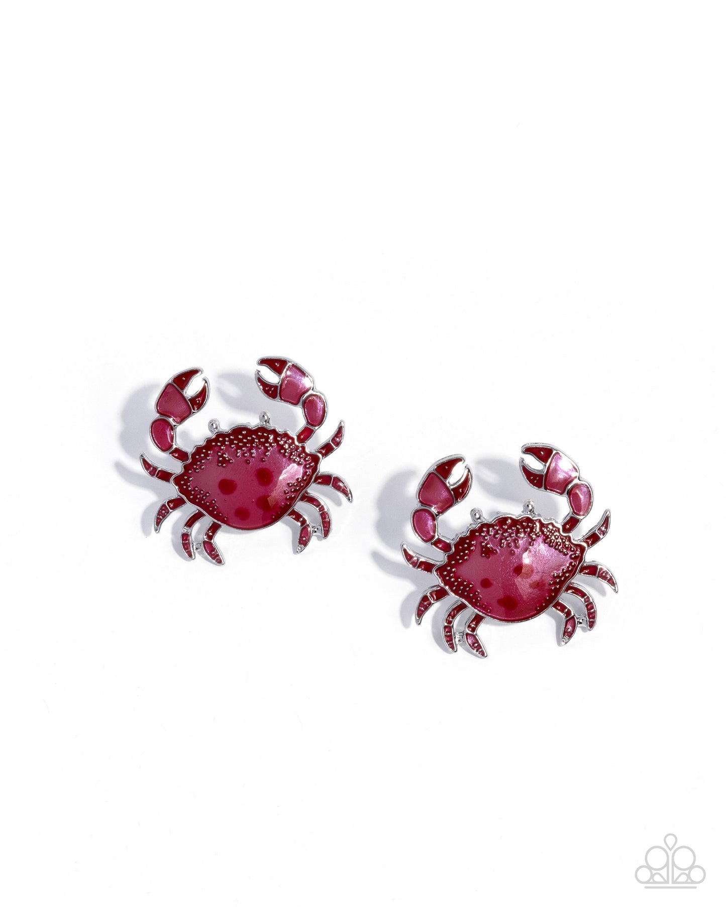 Crab Chic - red - Paparazzi earrings