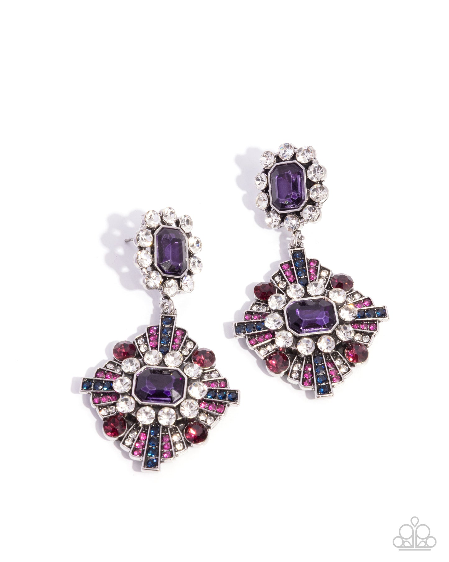 Creative Chic - purple - Paparazzi earrings