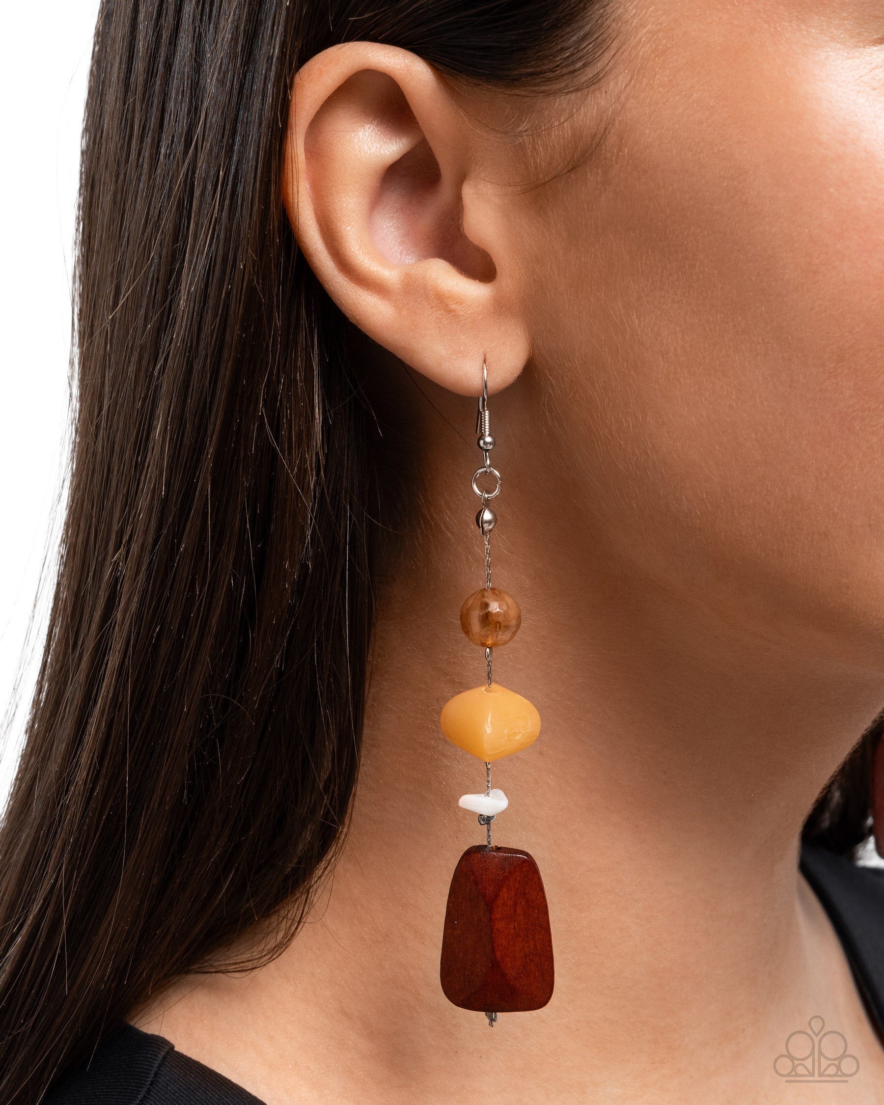 Creative Collection - orange - Paparazzi earrings