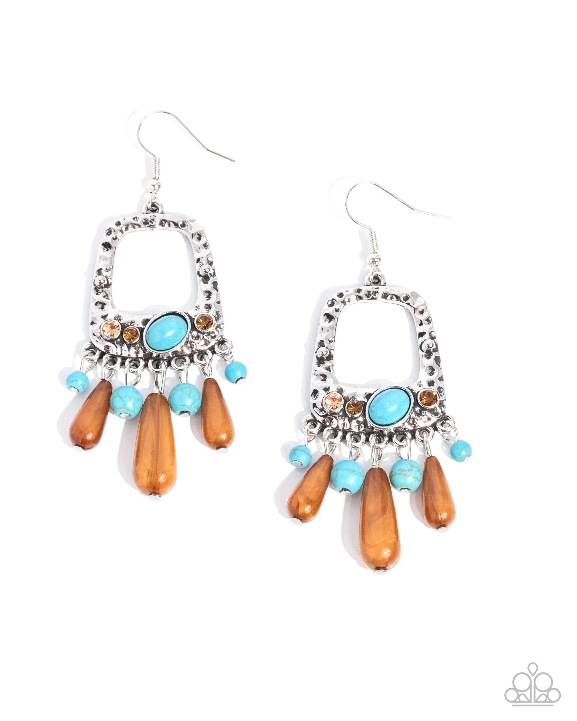 Creative Craft - blue - Paparazzi earrings