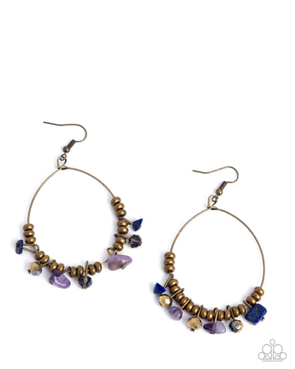 Creative Process - brass - Paparazzi earrings