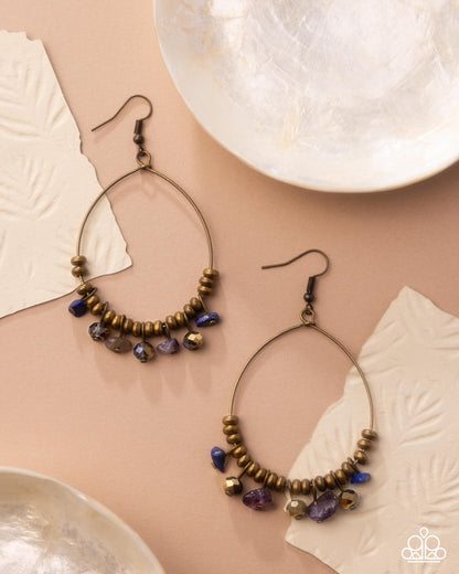 Creative Process - brass - Paparazzi earrings