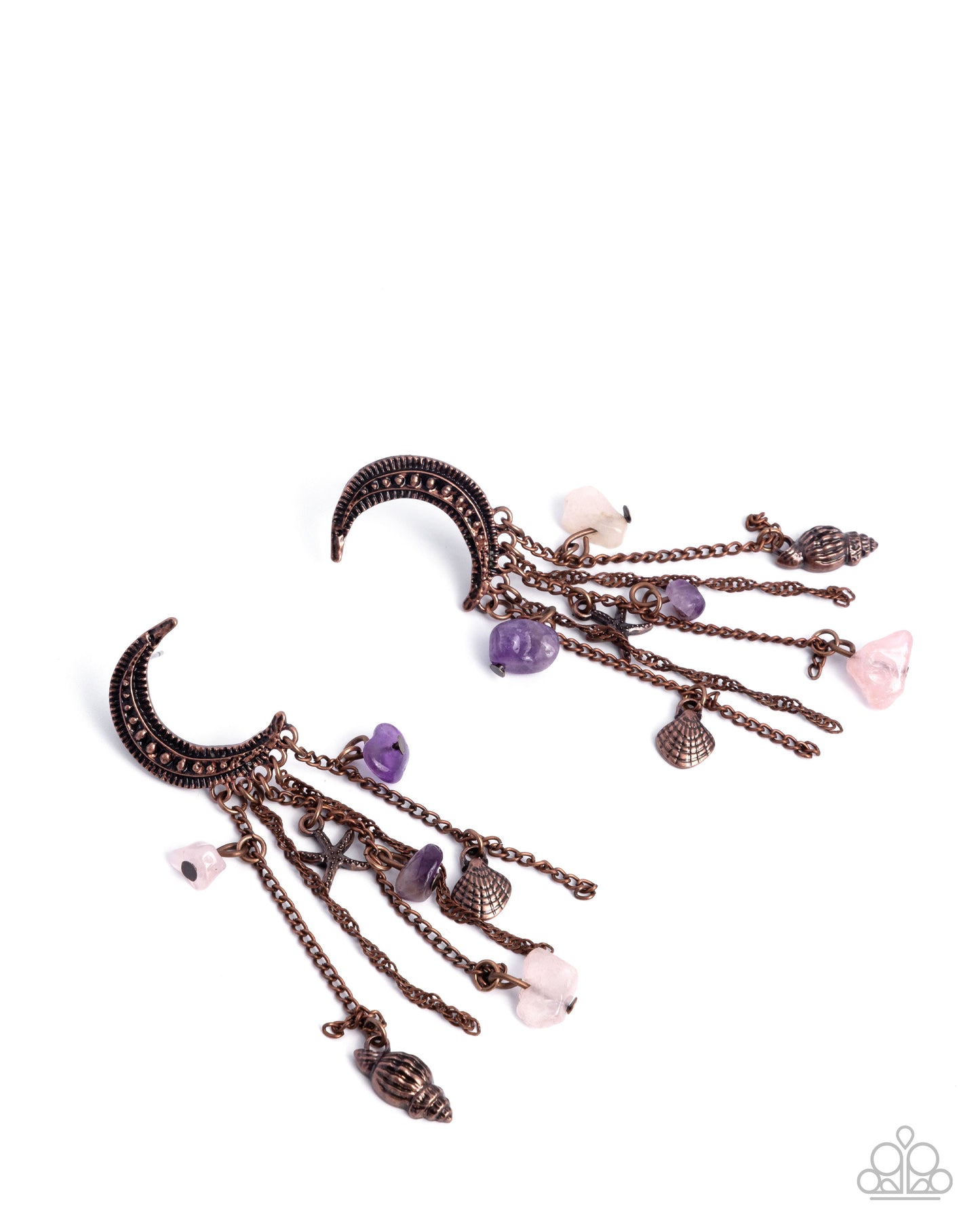 Crescent Call - copper - Paparazzi earrings