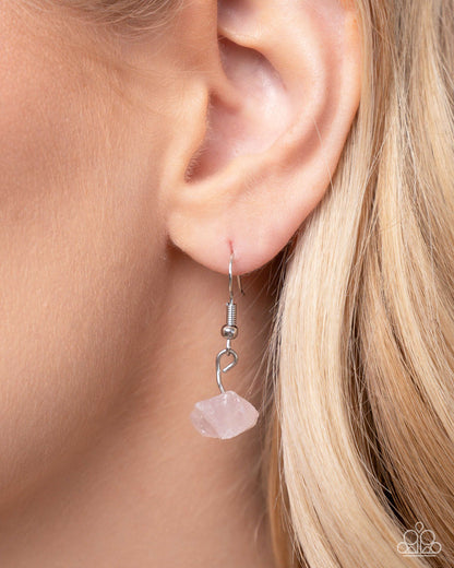 Crescent Charm - pink - Paparazzi necklace