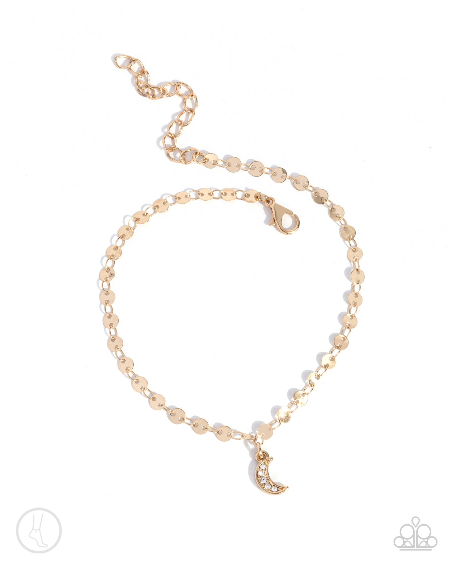 Crescent Chic - gold - Paparazzi anklet