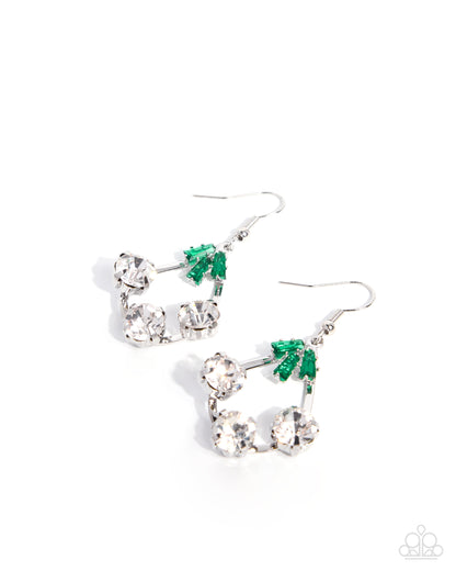 Crowning Color - green - Paparazzi earrings