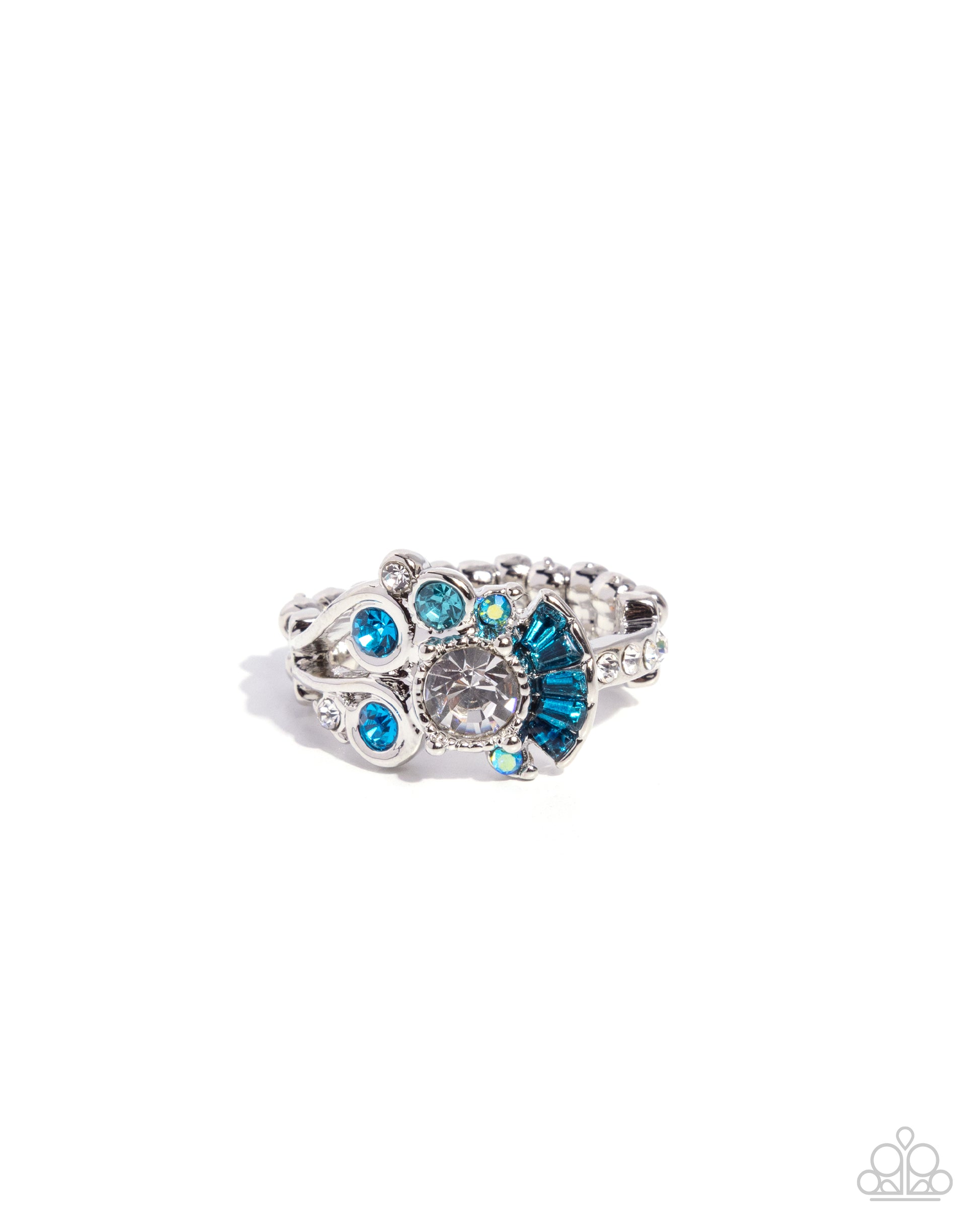 Crowning Glitz - blue - Paparazzi ring