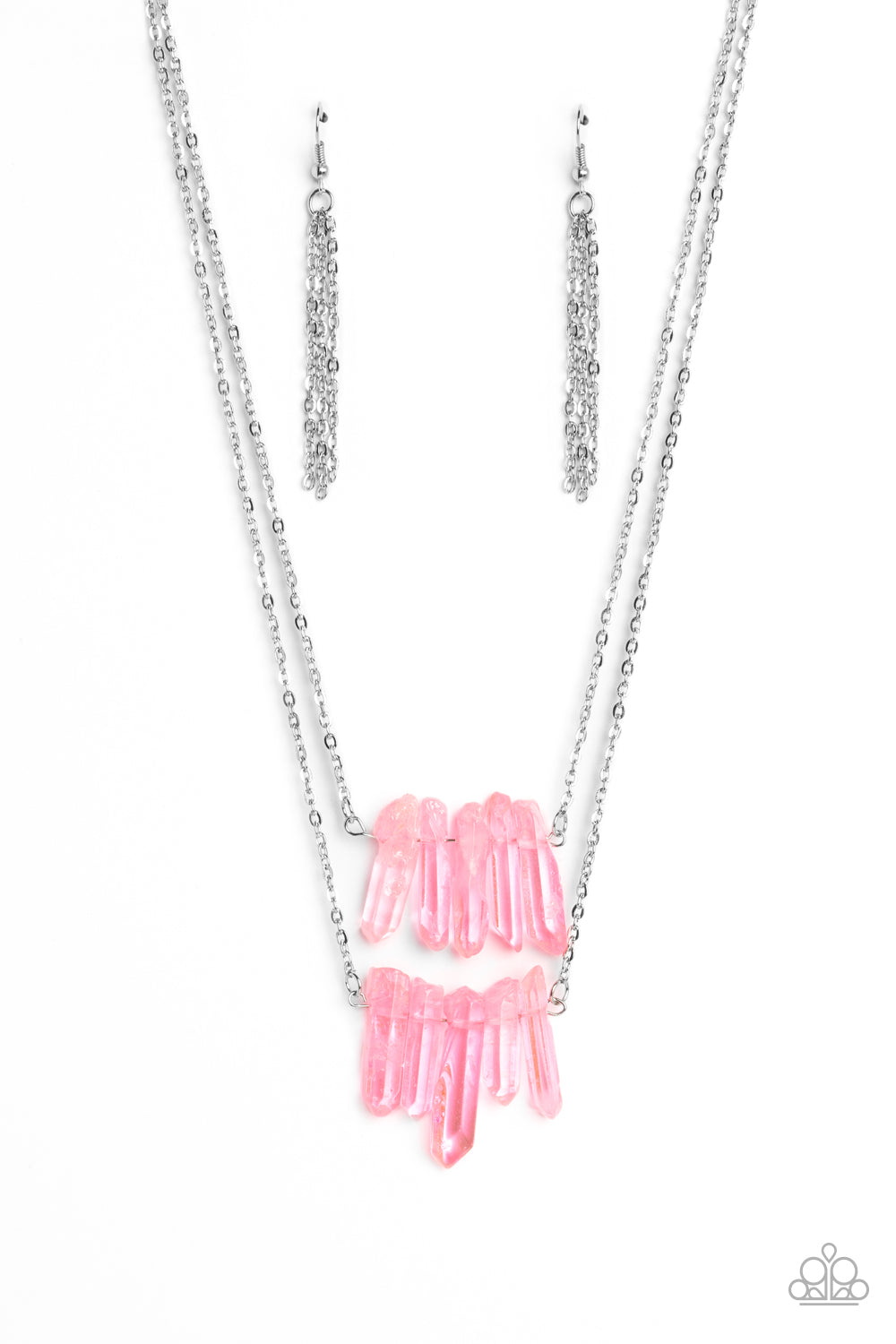 Crystal Catwalk - pink - Paparazzi necklace