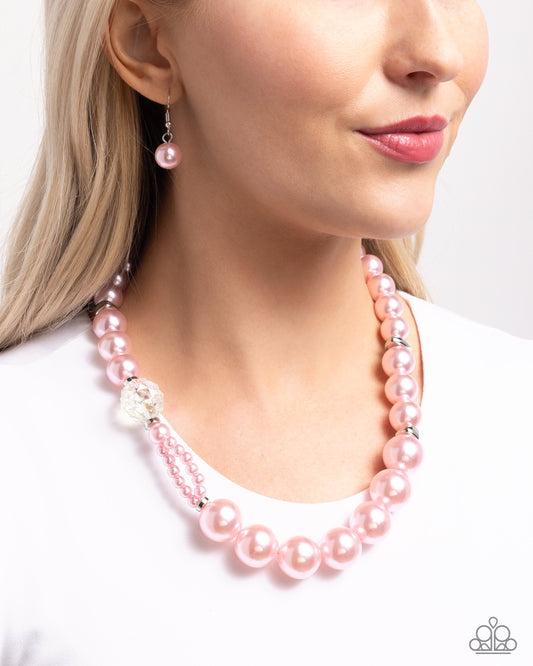 Crystal Class - pink - Paparazzi necklace