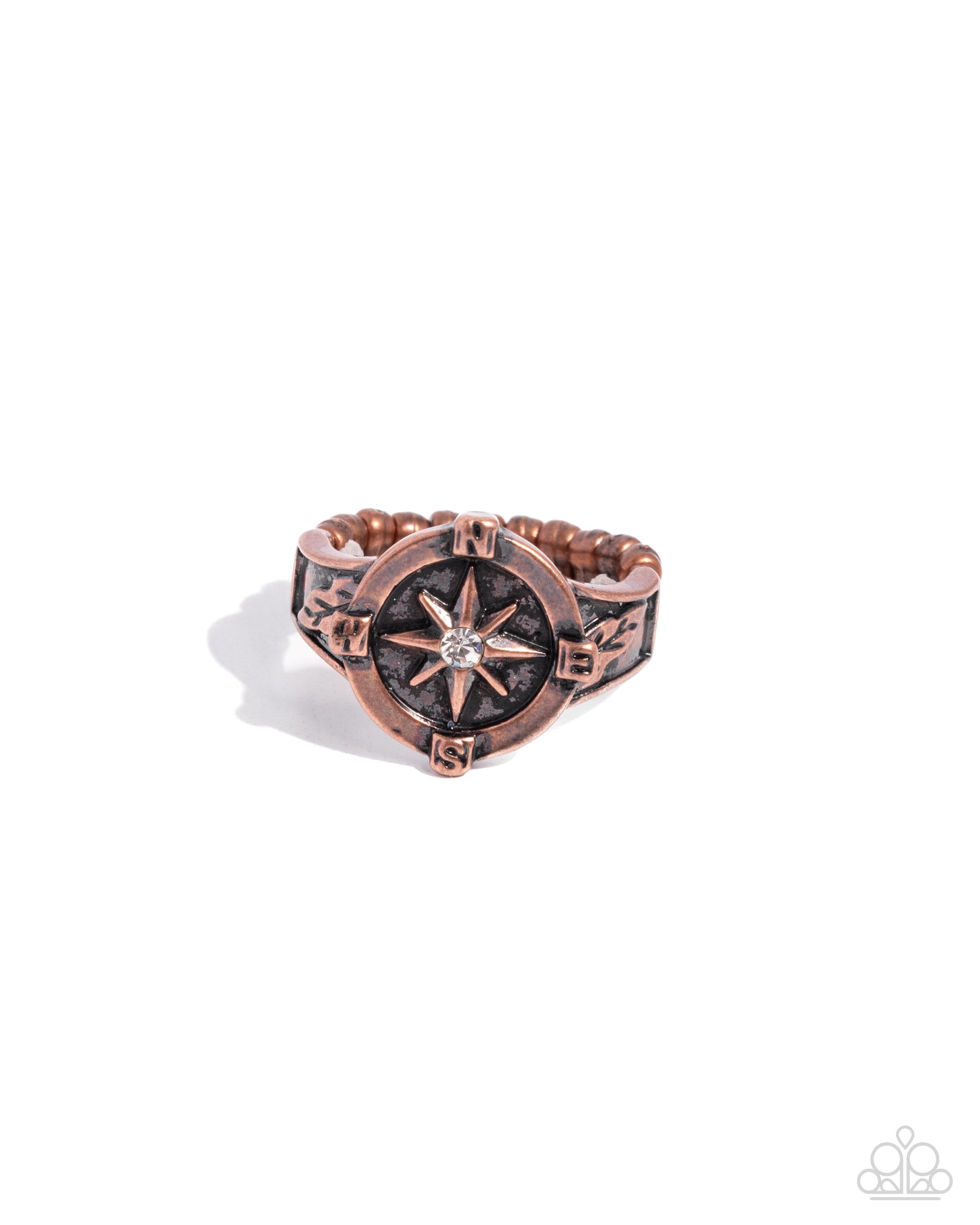 Cultured Compass - copper - Paparazzi ring