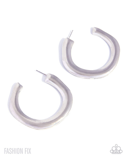 Cultured Craft - silver - Paparazzi earrings