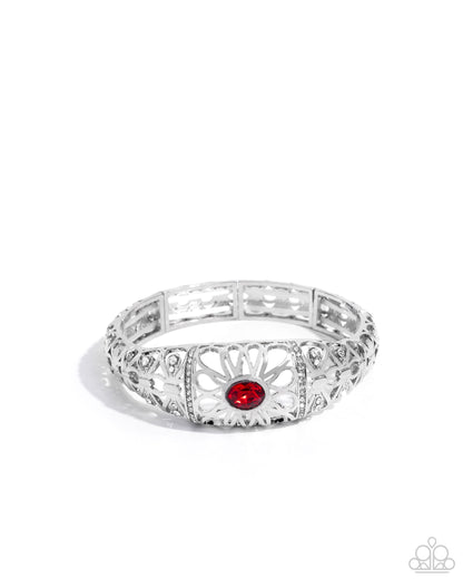 Cultured Creation - red - Paparazzi bracelet