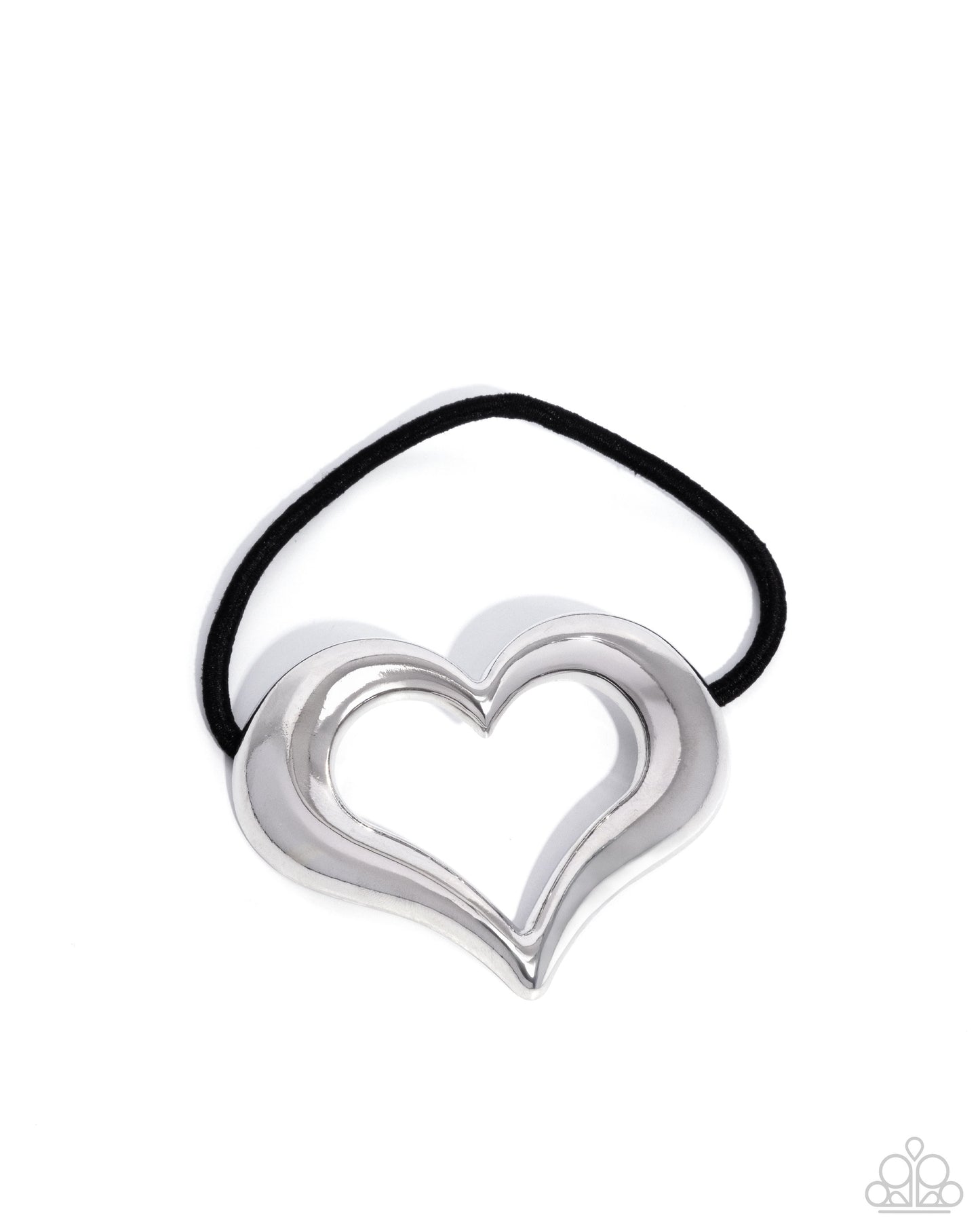 Cupid Call - silver - Paparazzi hair tie