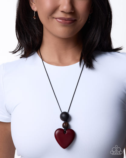 Cupid Cheers - red - Paparazzi necklace