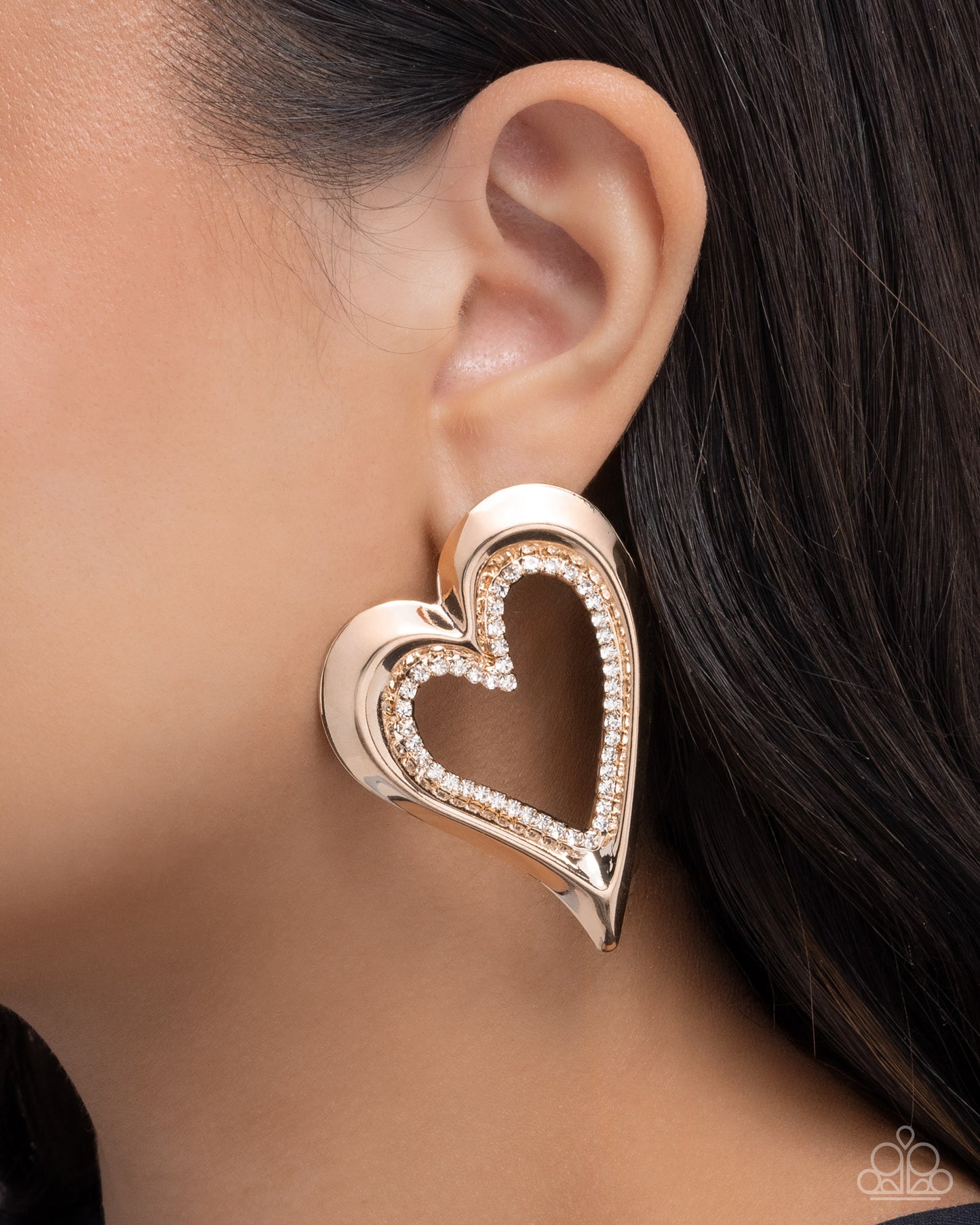 Cupid Chic - gold - Paparazzi earrings