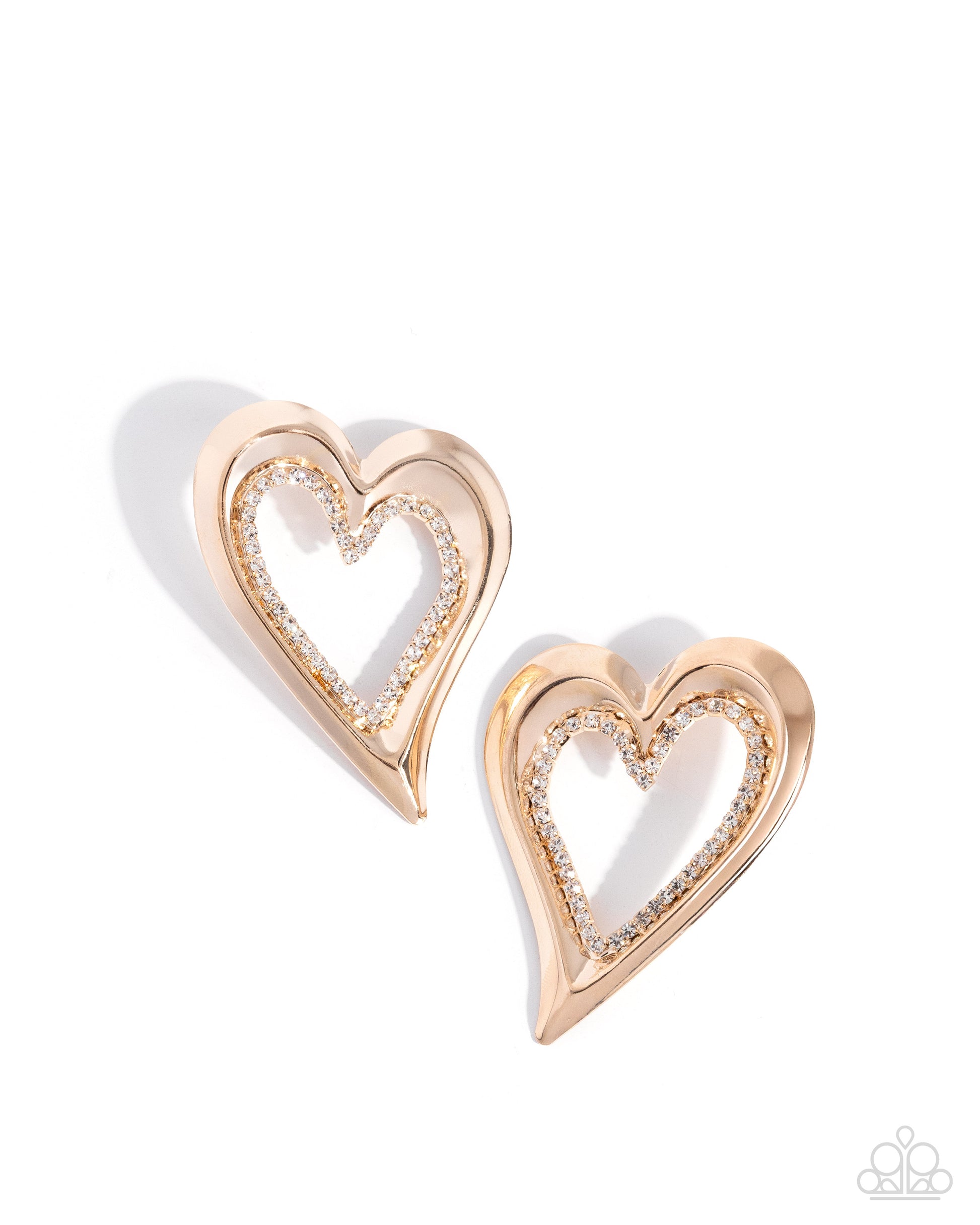 Cupid Chic - gold - Paparazzi earrings