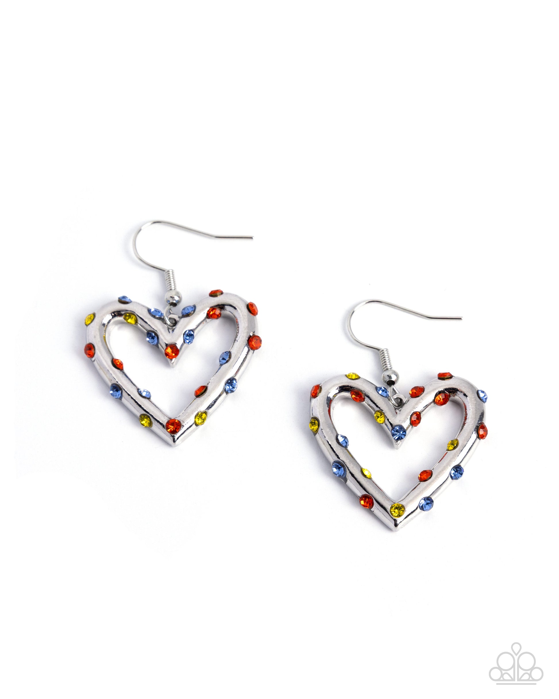 Cupid Compromise - multi - Paparazzi earrings