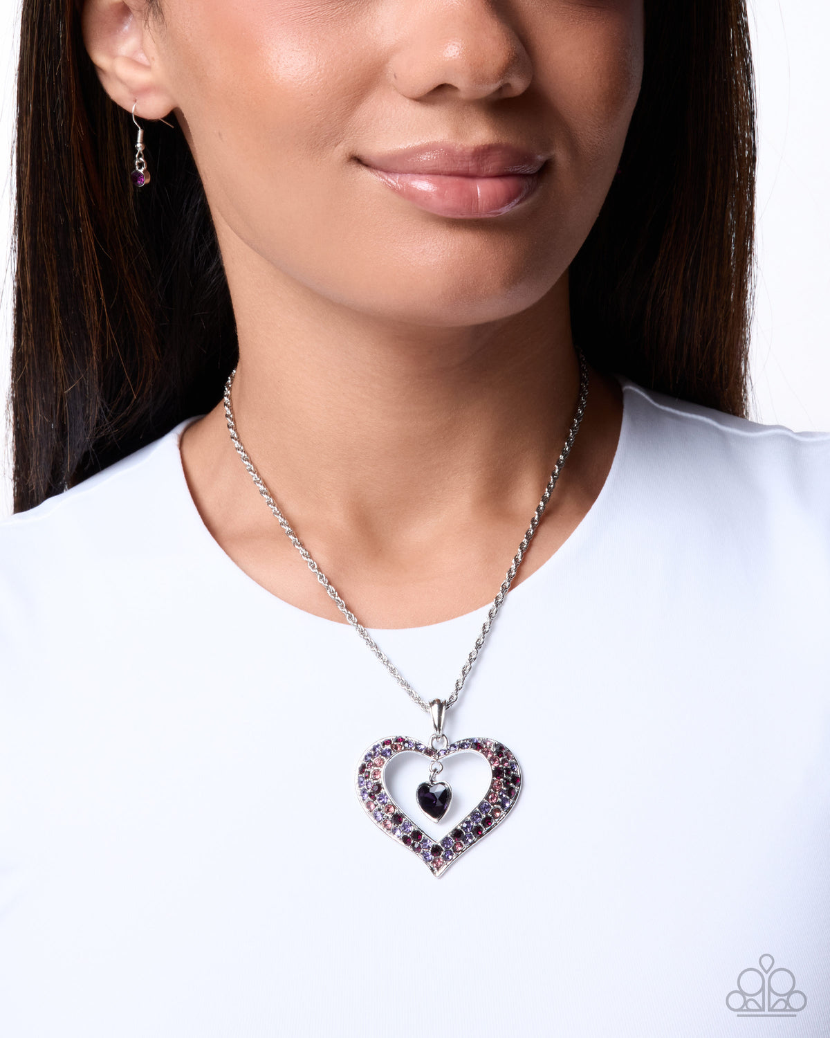 Cupid Connection - purple - Paparazzi necklace