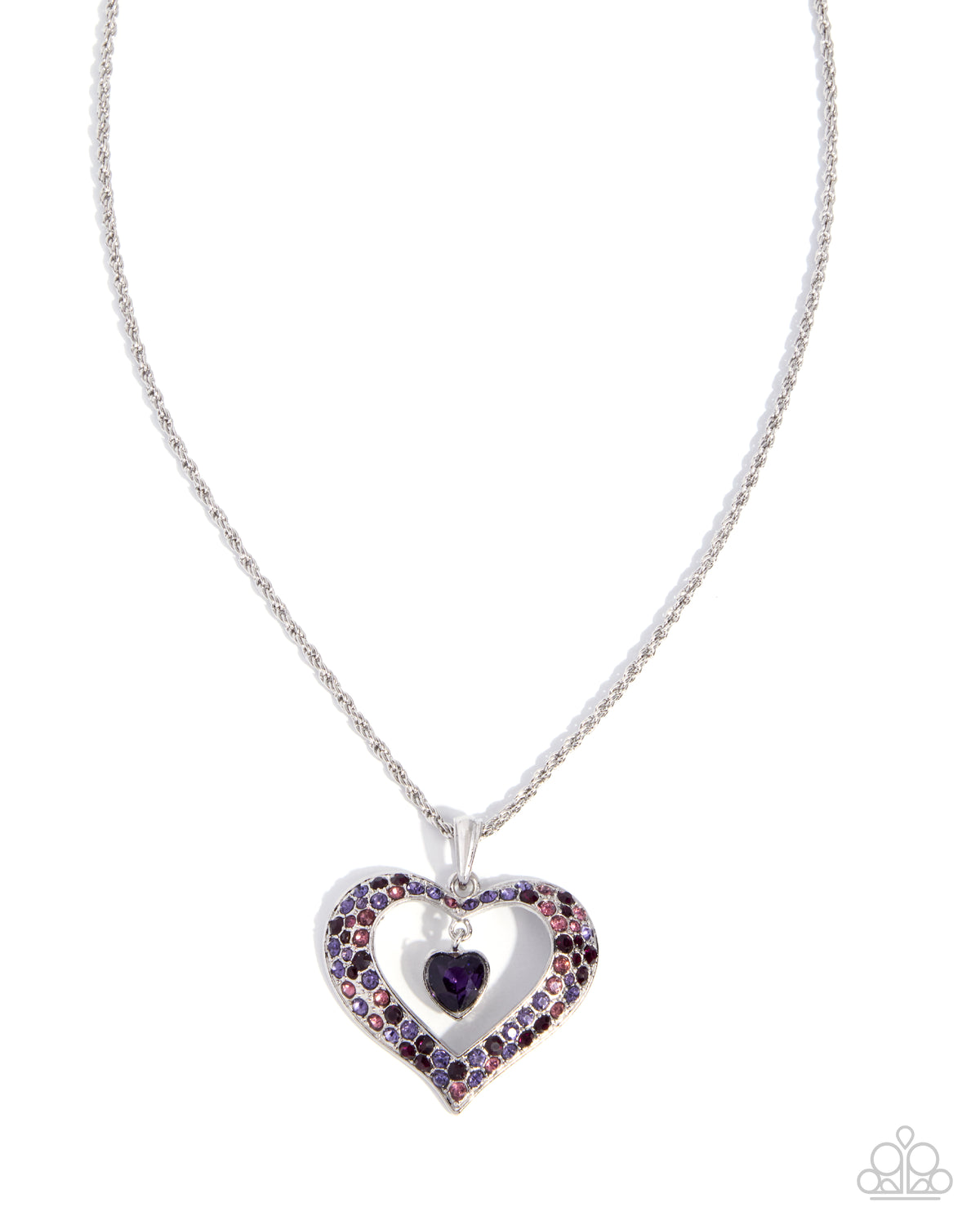Cupid Connection - purple - Paparazzi necklace