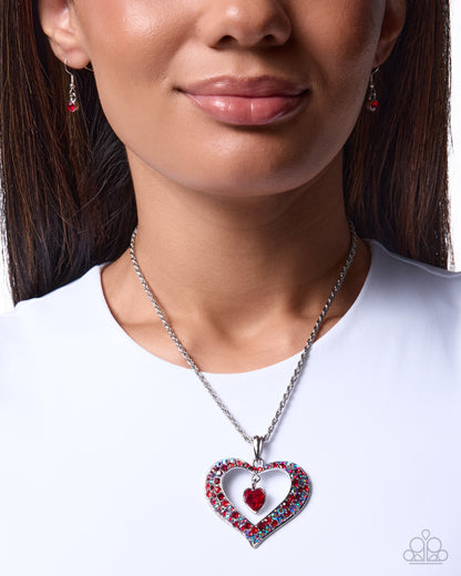 Cupid Connection - red - Paparazzi necklace