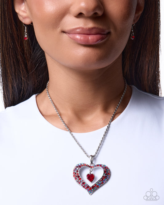 Cupid Connection - red - Paparazzi necklace