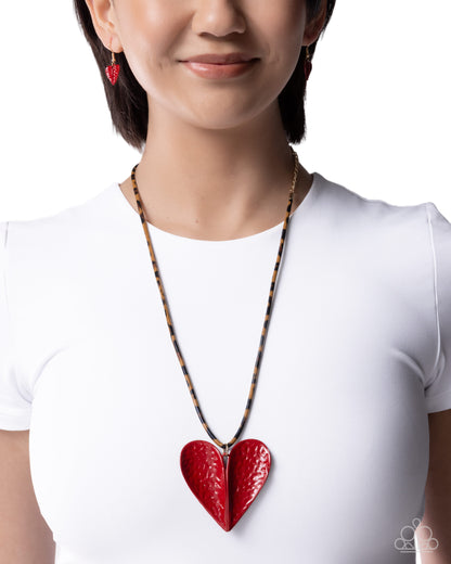 Cupid Craze - red - Paparazzi necklace