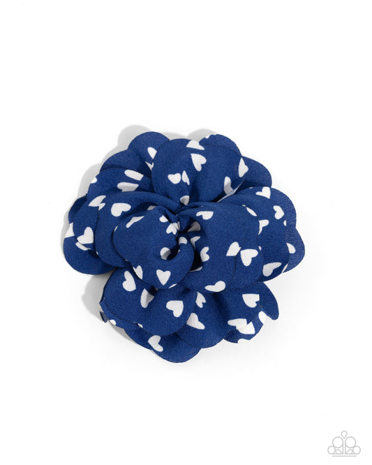 Cupids Garden - blue - Paparazzi hair clip