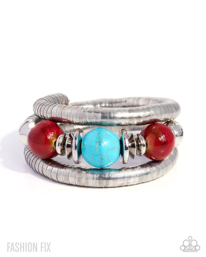 Curated Collection - multi - Paparazzi bracelet