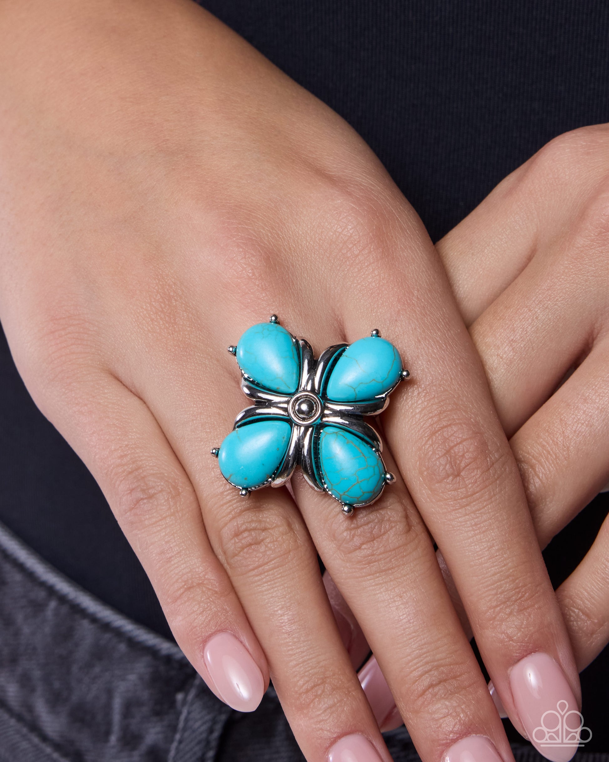 Curious Call - blue - Paparazzi ring