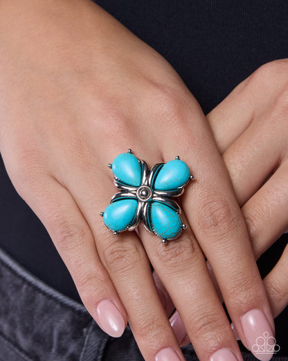 Curious Call - blue - Paparazzi ring