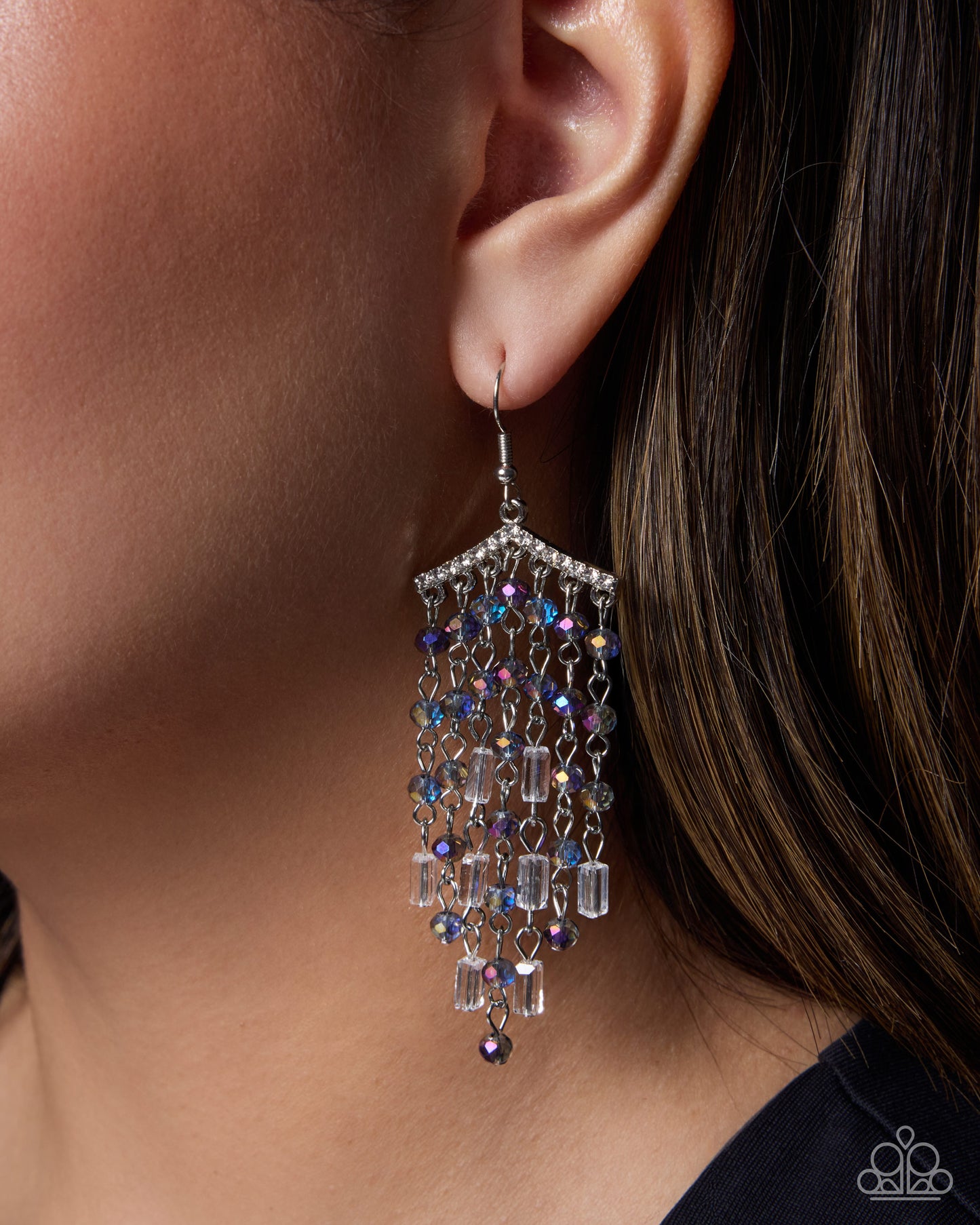 Curtain Chic - multi - Paparazzi earrings