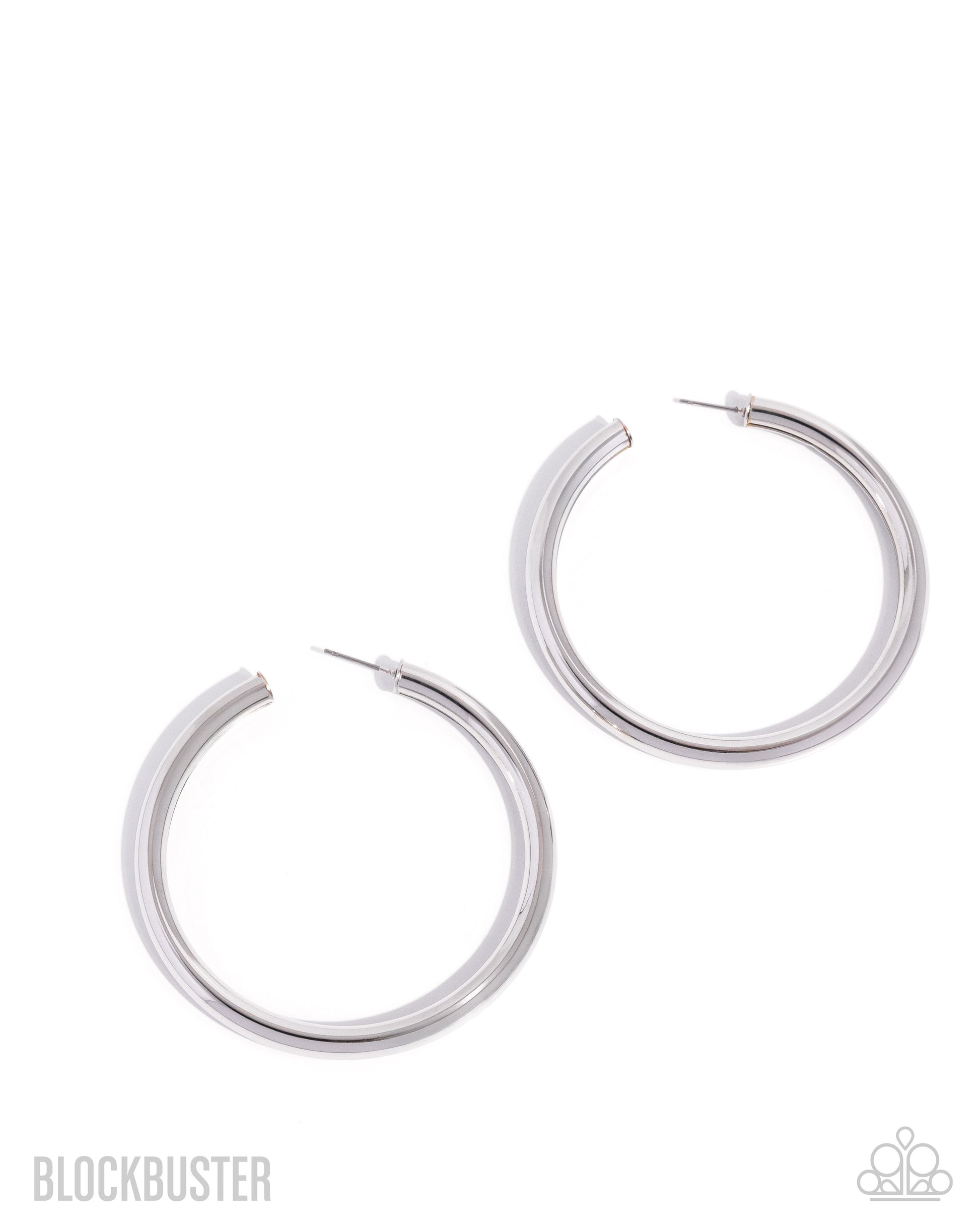 Curve Ball - silver - Paparazzi earrings