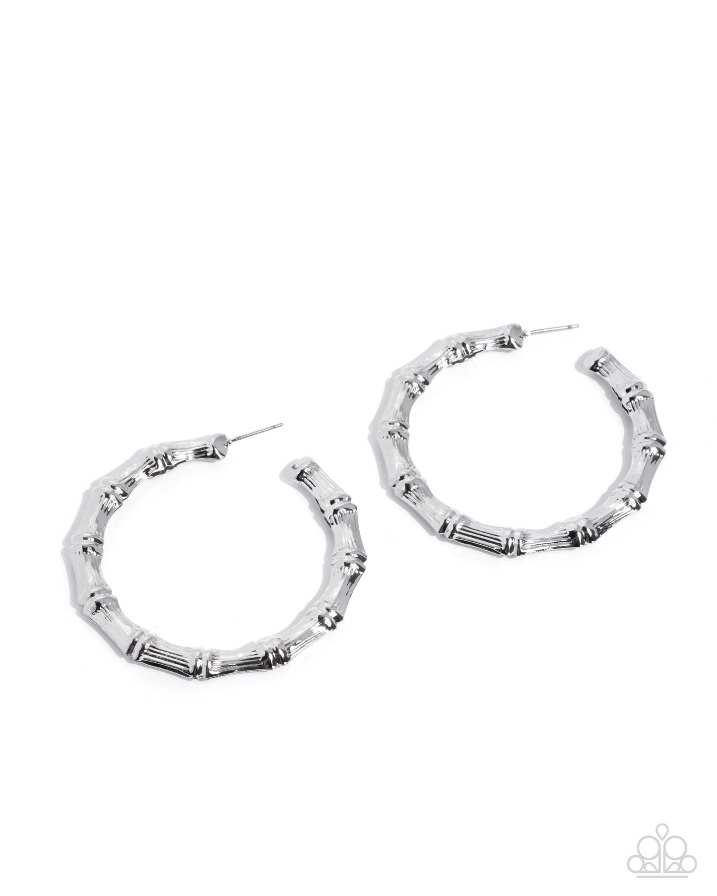 Custom Confidence - silver - Paparazzi earrings