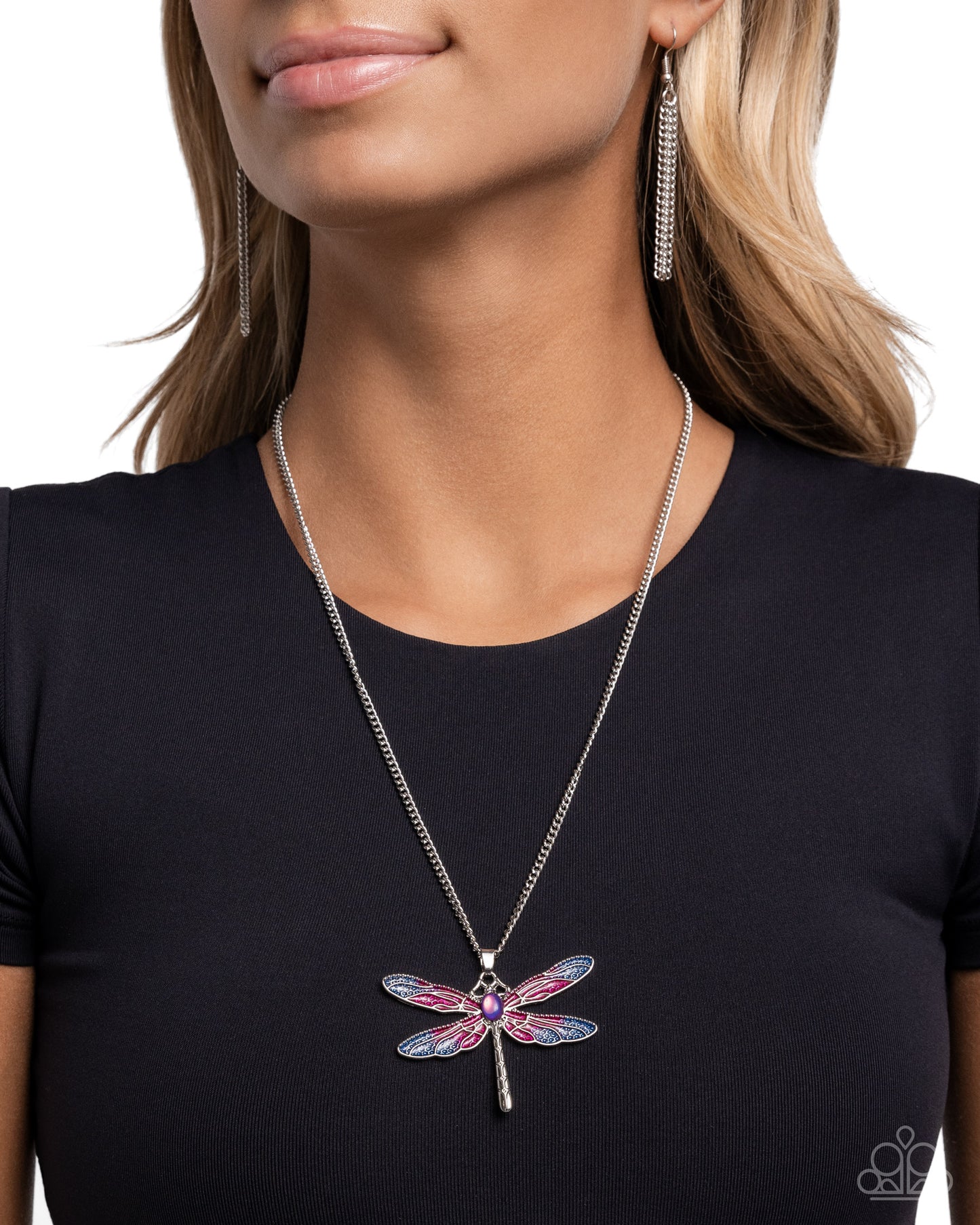 DRAGONFLY to the Sky - purple - Paparazzi necklace