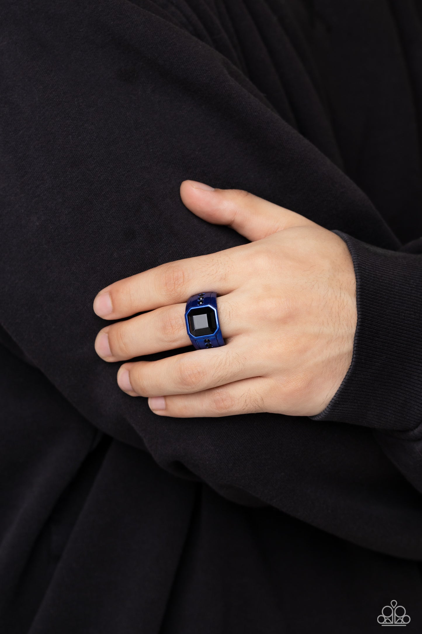 Daily Dominance - blue - Paparazzi MENS ring