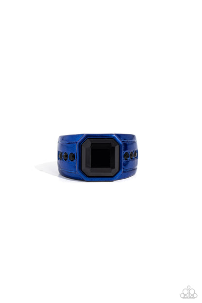 Daily Dominance - blue - Paparazzi MENS ring