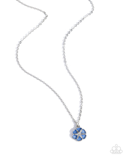 Dainty Demand - blue - Paparazzi necklace